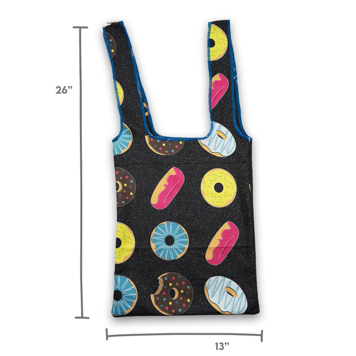Repurposed Tote Bag with dimensions