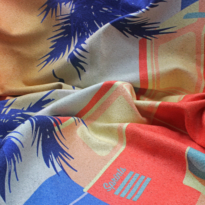 Retro Sunset Car Seat Cover Towel w/ Snaps