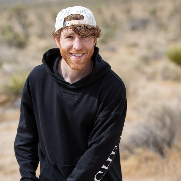 Run Club Oversized Hoodie - Cheaper than Therapy - Black