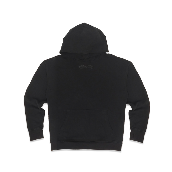 Run Club Oversized Hoodie - Here for the Beers - Black