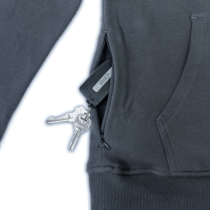 Run Club Oversized Hoodie - Hot Dads - Gray