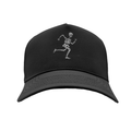 Run For Your Life Flash Reflective VP hat with skeleton runner graphic - front view