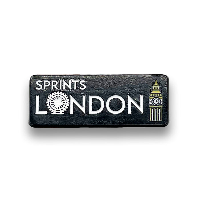 Run London Enamel Pin - front view