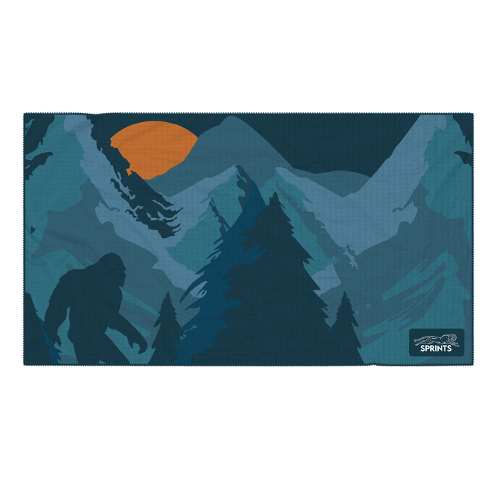 Sasquatch Mini Towel, blue