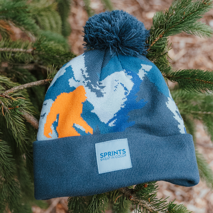 Sasquatch Winter Hat, styled photo