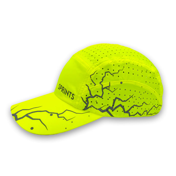 Shockwave Neon Yellow Flash Reflective HyperG hat - side view