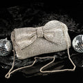 Silver Bow Clutch Bag – Elegant & Feminine – Elegant Jewelry for Pageants and Events