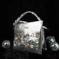 Silver Handbag – Metallic & Modern – Elegant Jewelry for Pageants and Events