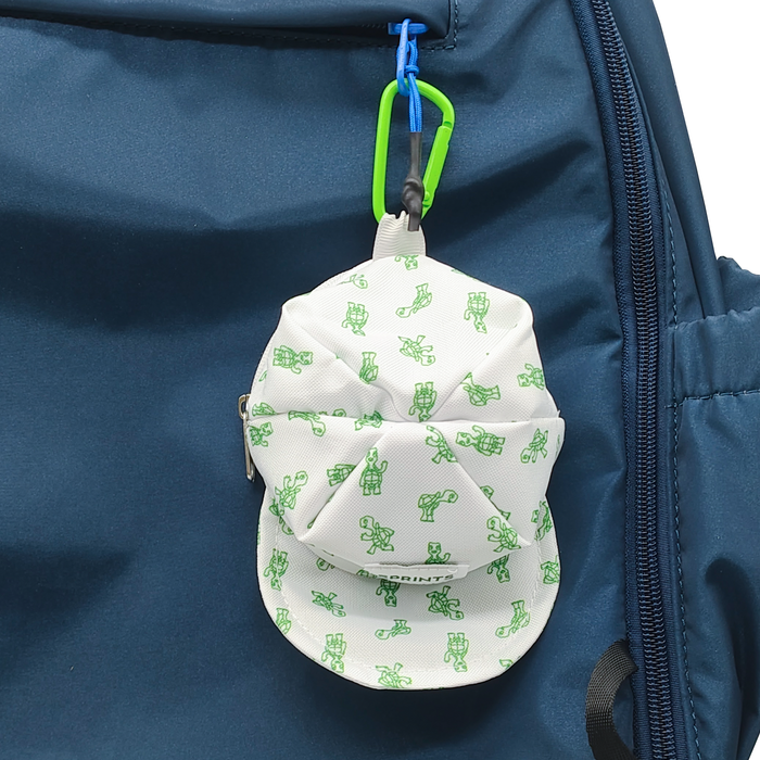 Close-up of the Slow Days Still Count Mini Hat Keychain