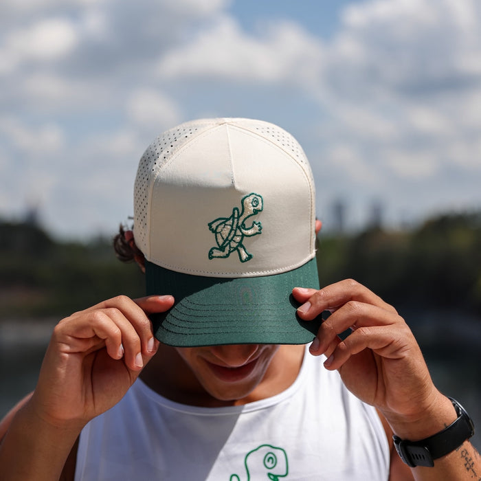 Man wearing the Slow Days Still Count Fluffy Structured VP Hat - front view