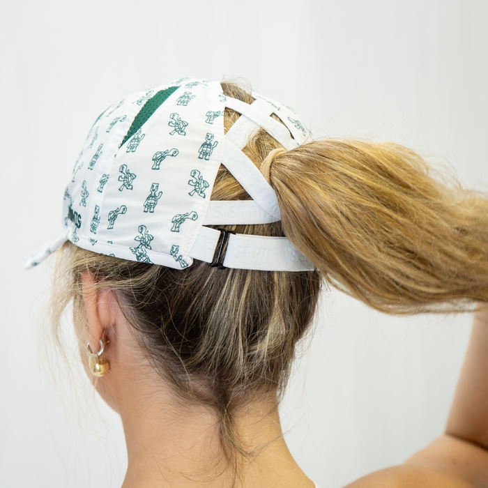 Slow Days Still Count Ponytail Hat, braided back ponytail closure