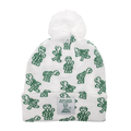 Slow Days Winter Hat with turtle graphic - front view