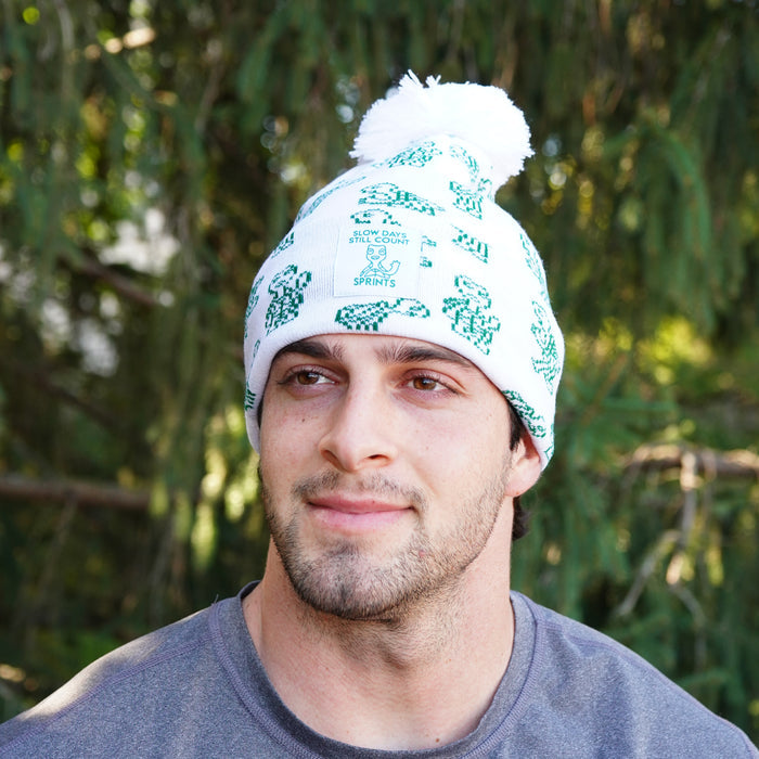 Person wearing the Slow Days Winter Hat