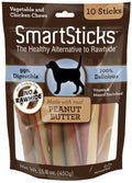 SmartBones SmartSticks Peanut Butter Chews Dog Treats