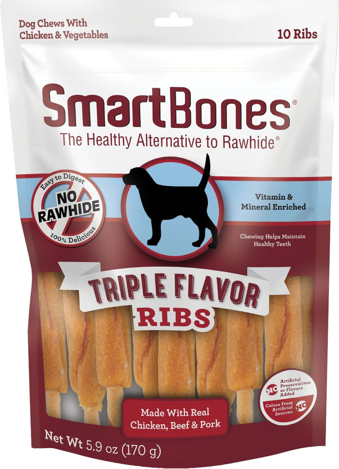 SB TRIPLE FLAVOR RIBS CHKN/BEEF/PORK 10PK