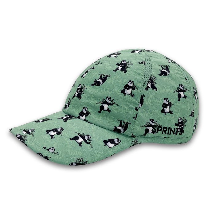 Snack Attack Panda Dash OG Hat with panda print, side view