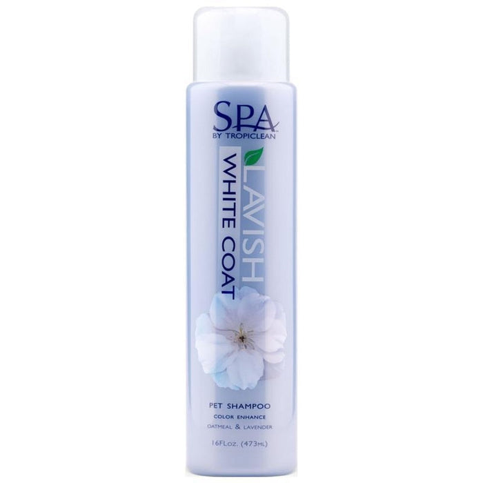 SPA by TropiClean Lavish White Coat Shampoo for Pets