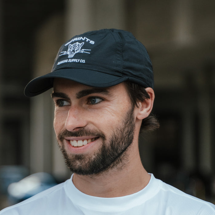 Close-up of the Vault Jag OG Hat in Stealth Black