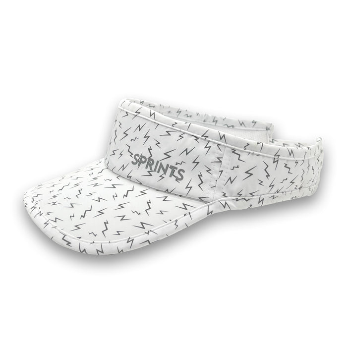 Supercell Flash Reflective Visor in white, side view