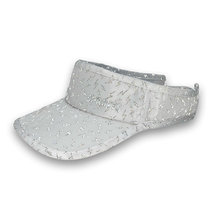 Close-up of the reflective lightning detail on the Supercell Flash Reflective Visor