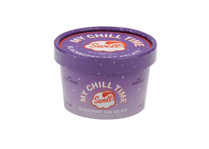 Swell My Chill Time Blackberry with Chamomile Tea Frozen Gelato Dog Treat