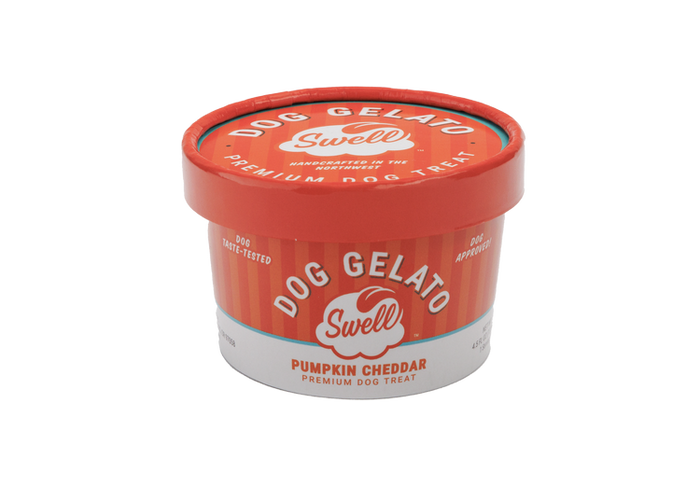 Swell Pumpkin Cheddar Frozen Gelato Dog Treat