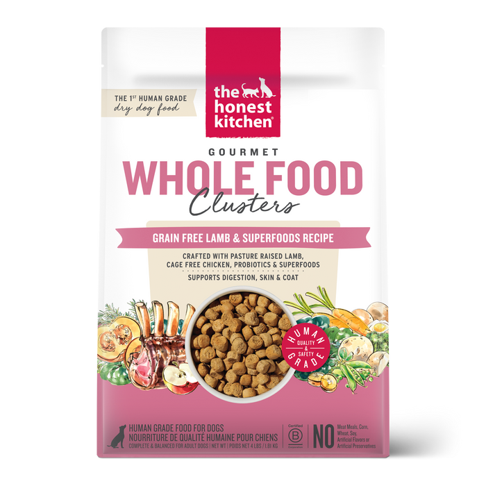 The Honest Kitchen Grain Free Lamb Clusters Dry Dog Food