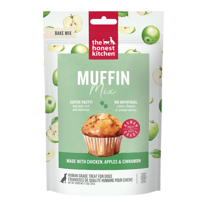 The Honest Kitchen Muffin Mix made with Chicken, Apples & Cinnamon Dog Treats