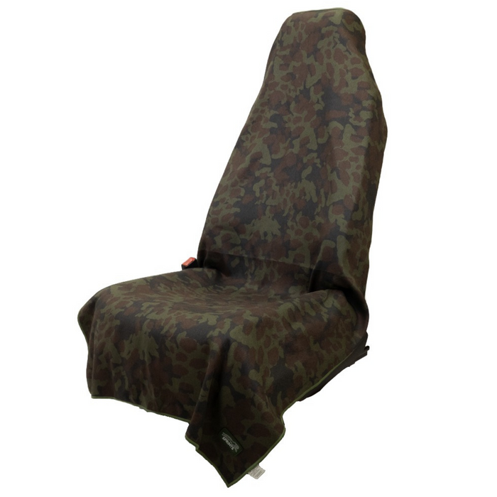 The Range Camo Car Seat Cover Towel with Snaps - flat lay