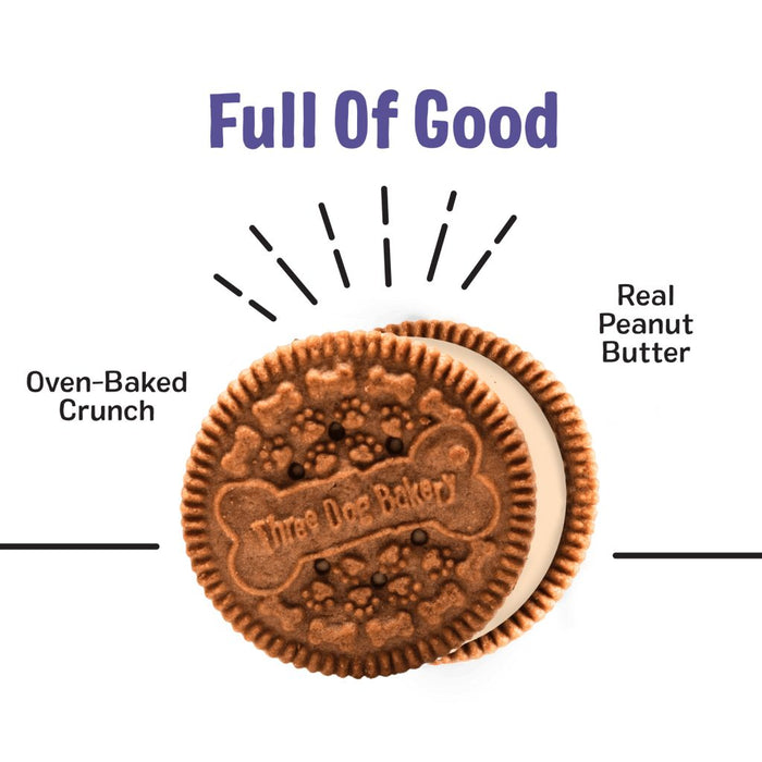 Three Dog Bakery Lick’n Crunch!® Carob & Peanut Butter Flavors Dog Treats