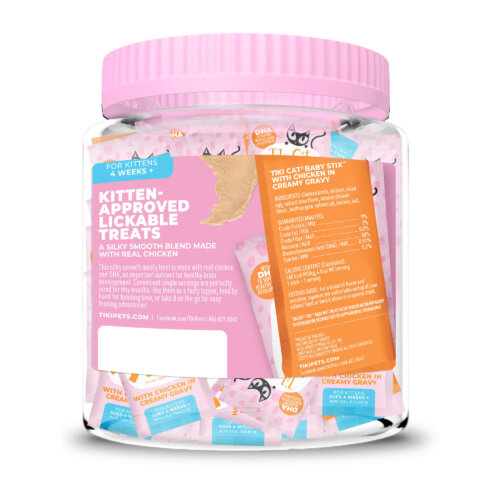 Tiki Cat® Baby™ Stix™ Wet Treats With Chicken In Creamy Gravy for Cats