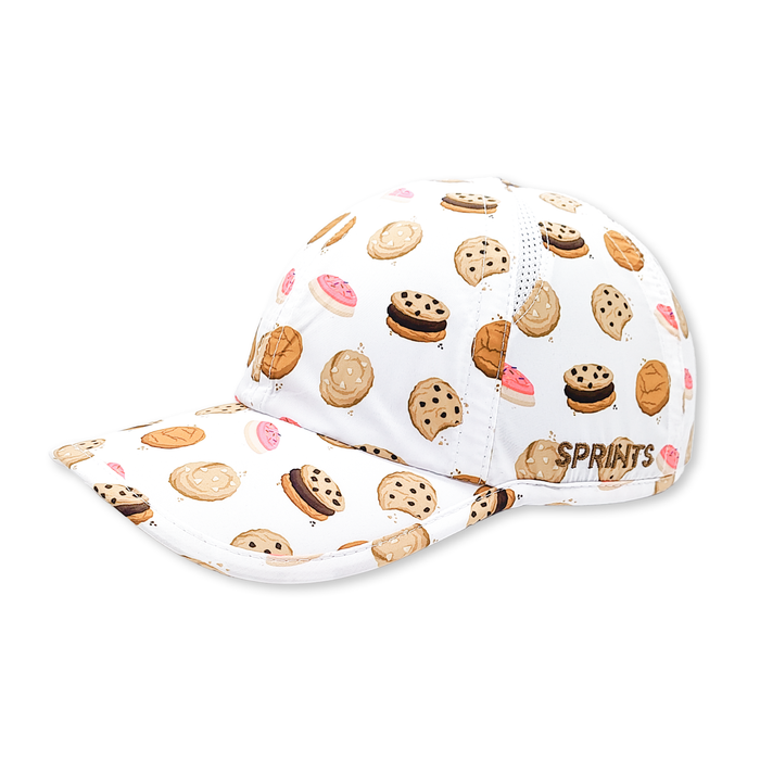 Tough Cookie OG hat with cookie print - side view