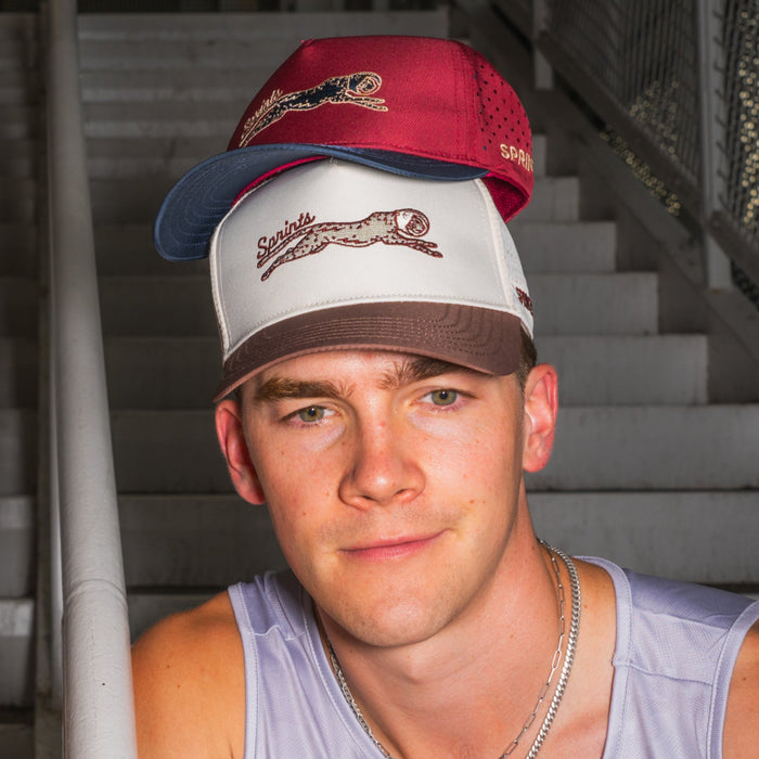 Close-up of the Triple Espresso Energy Jag VP hat