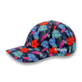 Tropic Touchdown OG hat with tropical print - side view