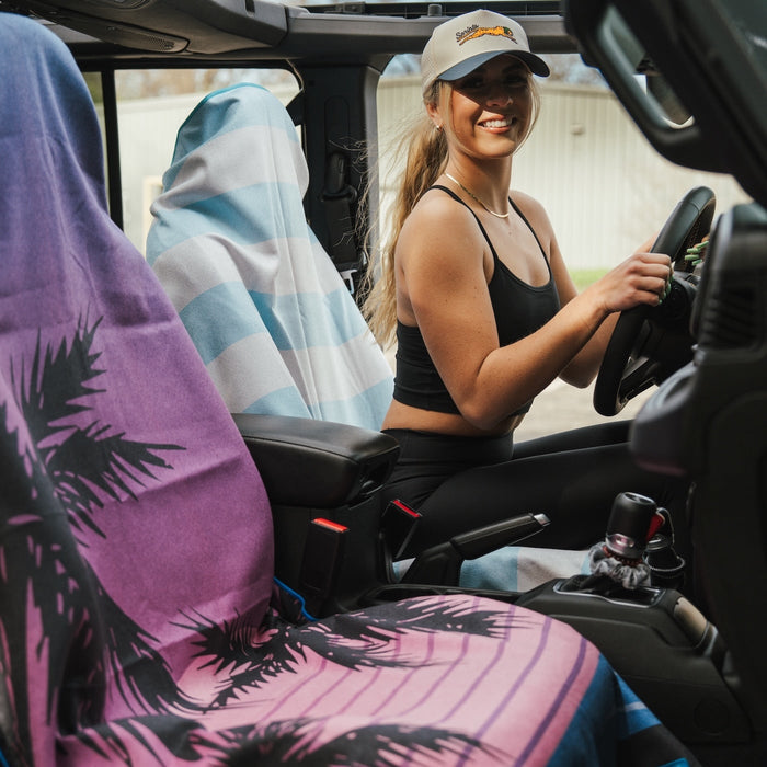Tropic Twilight Car Seat Cover Towel w/ Snaps