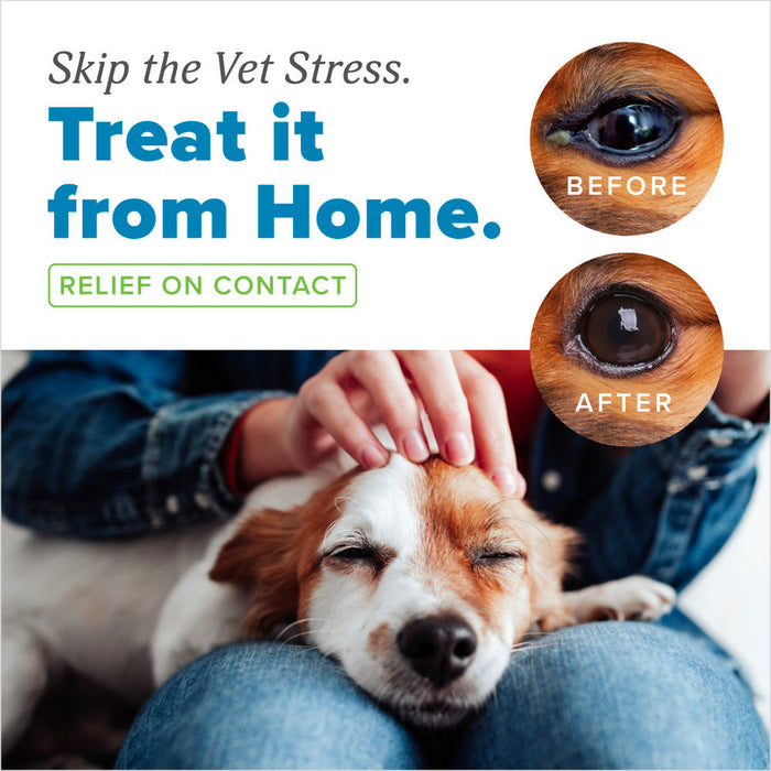 TropiClean HomeVet Soothing Eye Wash for Dogs & Cats