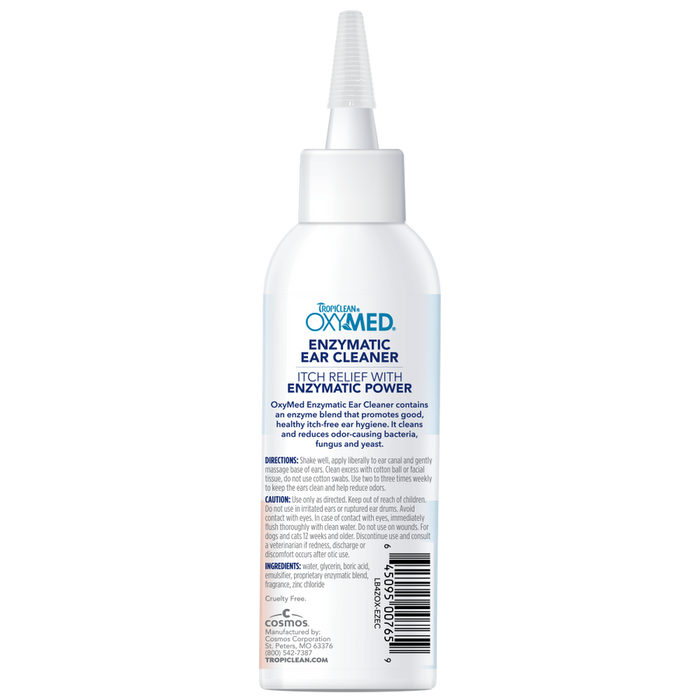 TropiClean OxyMed Enzymatic Ear Cleaner for Pets