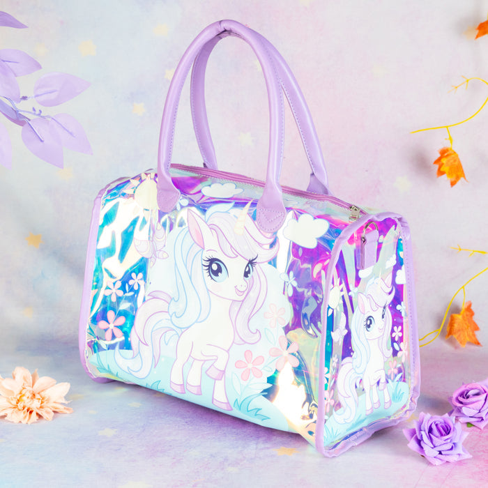 Unicorn Transparent Bag – Magical & Whimsical – Elegant Jewelry for Pageants and Events