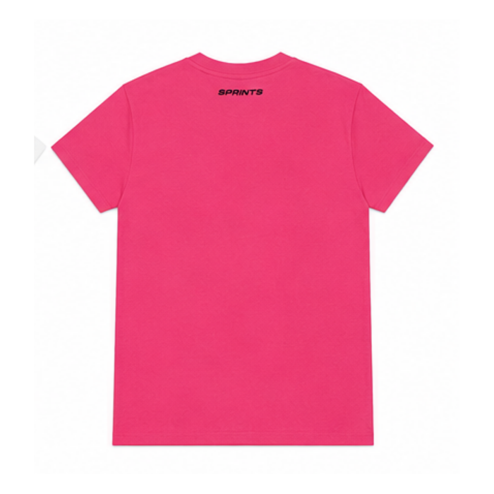 Unisex Luxe Suprima Cotton Tee, Punch Pink - back view