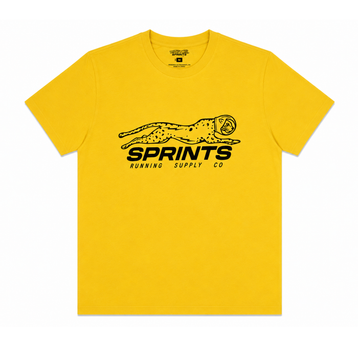 Unisex Luxe Suprima Cotton Tee, Yellow - front view