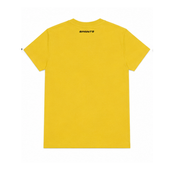 Unisex Luxe Suprima Cotton Tee, Yellow - back view