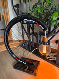 Upcycled Bicycle Wheel Floor Lamp – Handmade Industrial Lighting