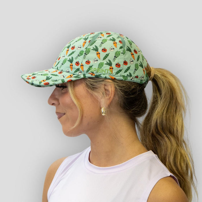 Runner wearing the V-Edgy OG Hat