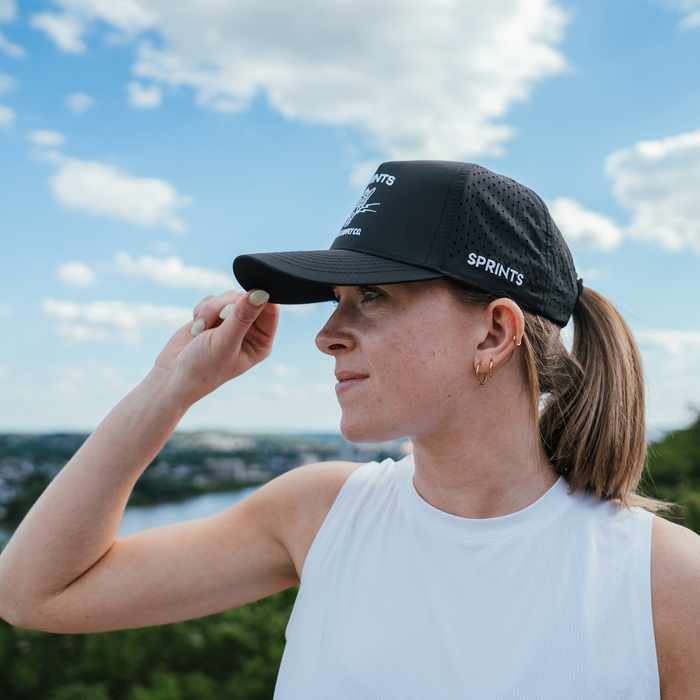 Vault Jag Black Structured VP Hat (Unisex)