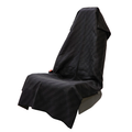 Velocity Blitz Black Car Seat Cover Towel with speed squiggle print