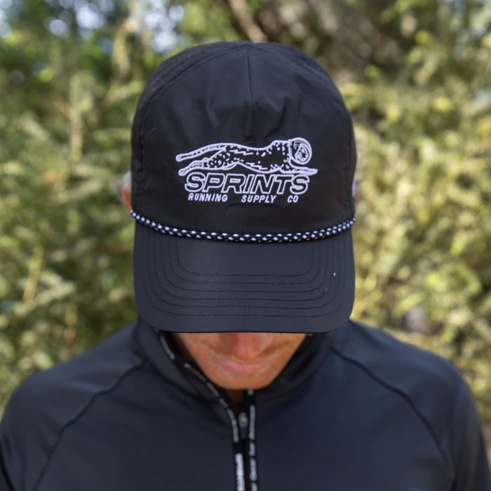 Velocity Sprints - Black EZ Rope Snapback Hat (Unisex)