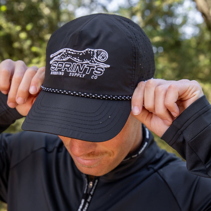 Velocity Sprints - Black EZ Rope Snapback Hat (Unisex)