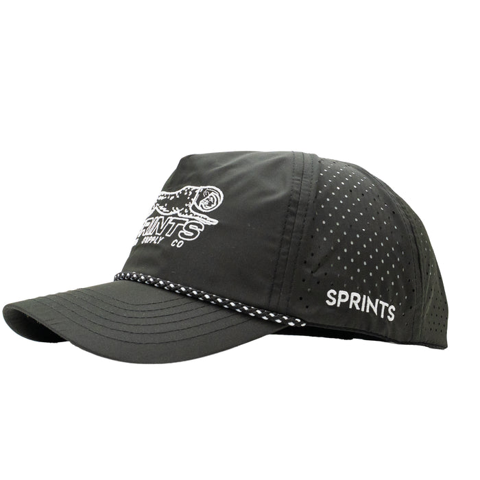 Velocity Sprints - Black EZ Rope Snapback Hat (Unisex)