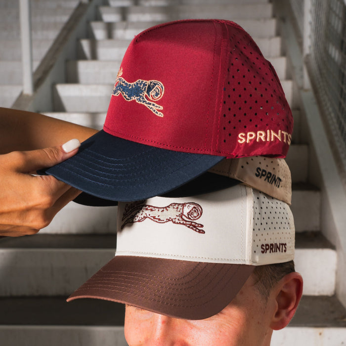 Close-up of the Victory Sprints Bloodline Structured VP hat