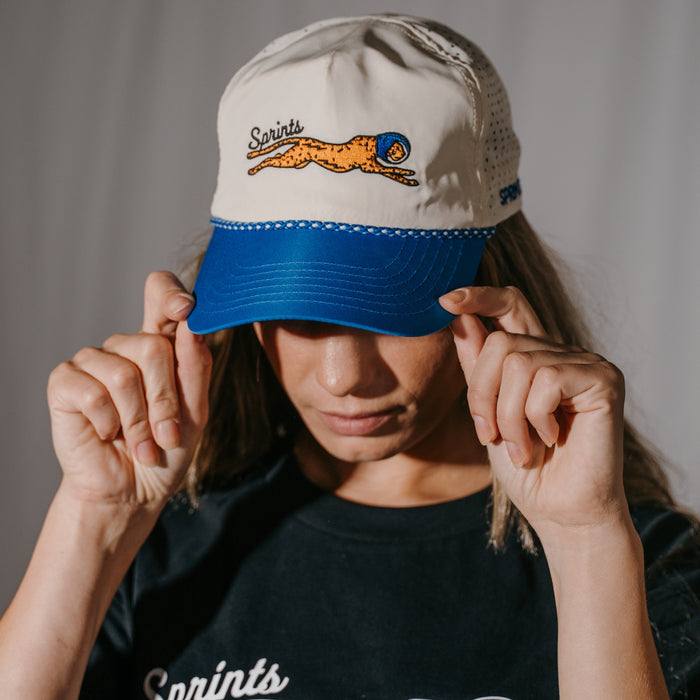 Close-up of the Victory Sprints EZ Rope Snapback Hat